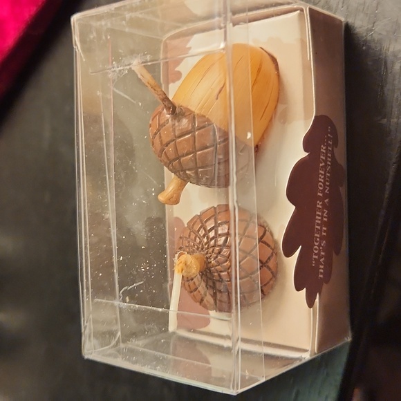 NIB weddingstar " Together forever...that's it in a nutshell" acorn candles. - Picture 2 of 7